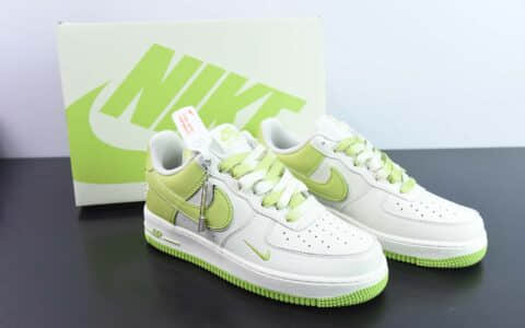 耐克Nike Air Force 1 白绿空军一号低帮休闲运动板鞋纯原版本 货号：IO5636-222