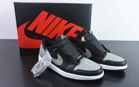 乔丹Air Jordan 1 Low OG 系列影子灰配色低帮复古篮球鞋纯原版本 货号：705329-003