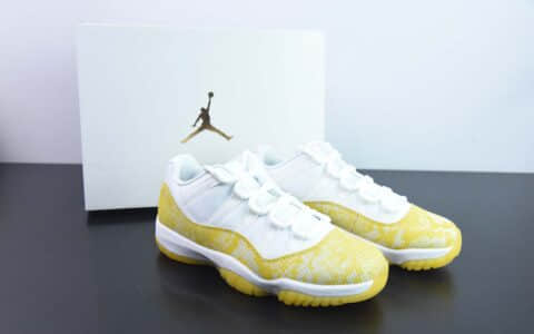 乔丹Air Jordan 11 Low Yellow SnakeskinAJ11 复刻黄色蛇纹低帮实战篮球鞋纯原版本 货号：AH7860-107