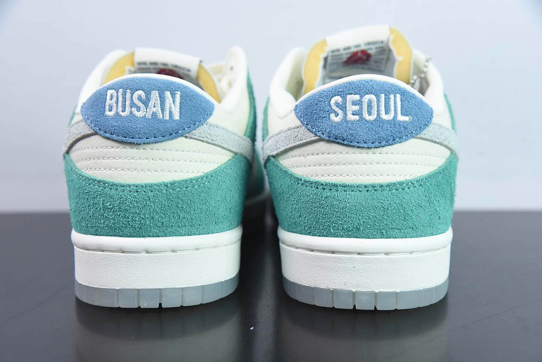 耐克Nike Kasina x NK Dunk Low  80s Bus  白薄荷绿冰蓝底高速韩国限定泫雅同款80年代巴士低帮运动休闲滑板鞋纯原版本 货号：CZ6501-101