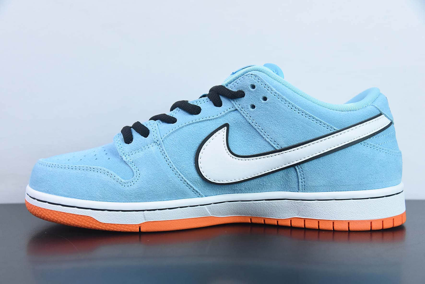 耐克Nike WE CLUB 58 x Nike SB Dunk Low ProClub 58 Gulf麂皮浅海蓝白58扣篮系列低帮休闲运动滑板板鞋纯原版本 货号：BQ6817-401 