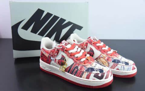 耐克Nike Air Force 1 '07 Low “Slum Dunk” 灌篮高手联名限定款空军一号低帮运动板鞋纯原版本 货号：SD1990-111