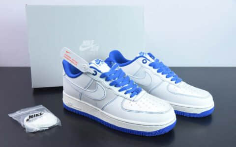 耐克Nike Air Force 1 '07 Low白蓝缝线空军一号低帮休闲板鞋纯原版本 货号：CV1724-108