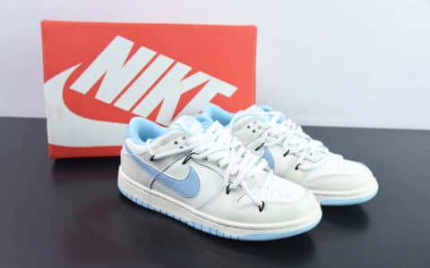 耐克Nike SB Dunk Low牛奶蓝解构抽绳SB低帮休闲滑板鞋纯原版本 货号：DN1431-001