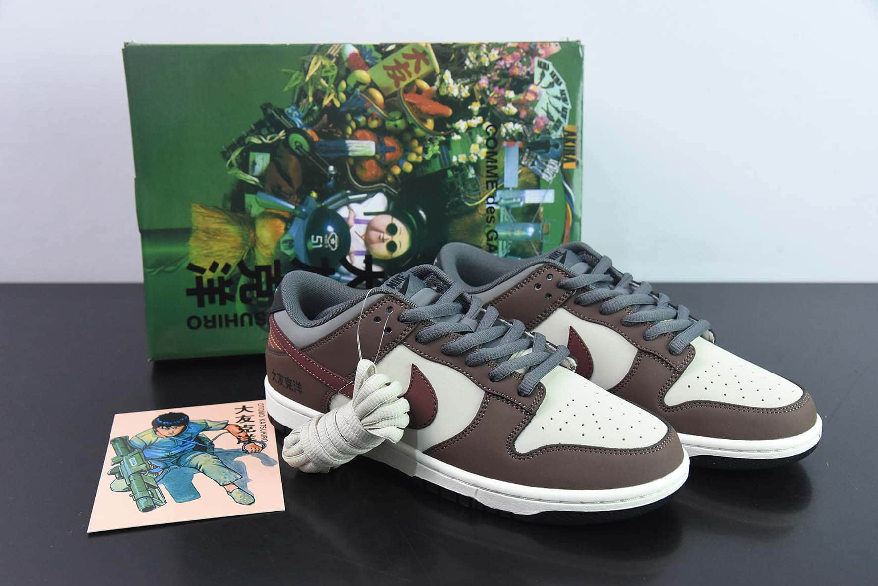 耐克Nike tomo Katsuhiro x NK SB Dunk Low Steamboy OST 大友克洋联名红棕低帮休闲运动滑板板鞋纯原版本 货号：DD0302-956