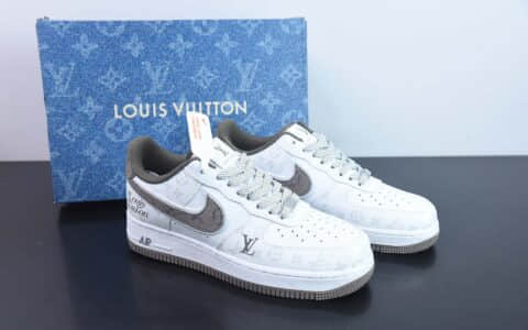 耐克NIke Air Force 1 '07 Low “LV联名暗夜精灵--深灰牛仔”空军一号低帮休闲板鞋纯原版本 货号：CV0670-300