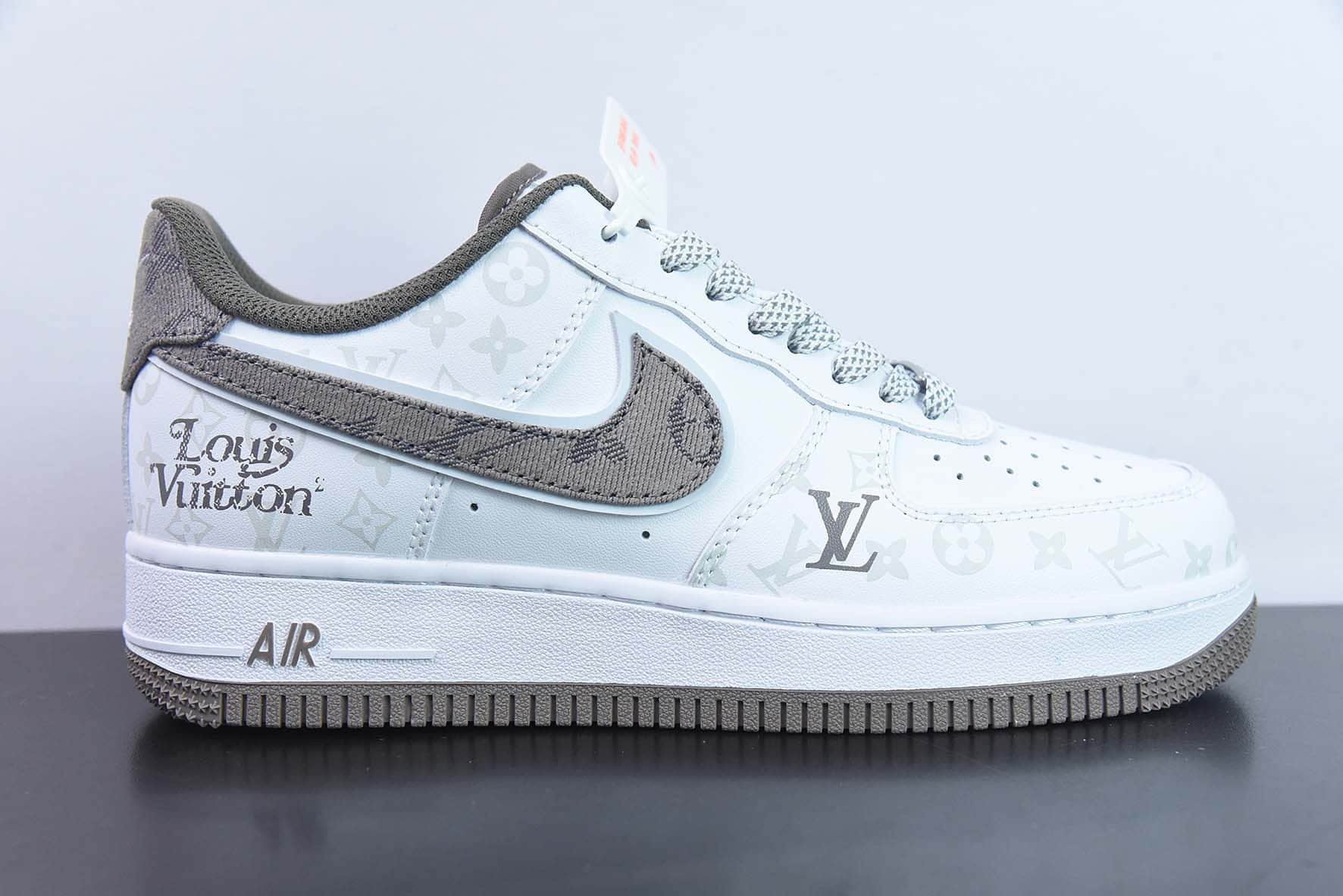 耐克NIke Air Force 1 '07 Low “LV联名暗夜精灵--深灰牛仔”空军一号低帮休闲板鞋纯原版本 货号：CV0670-300