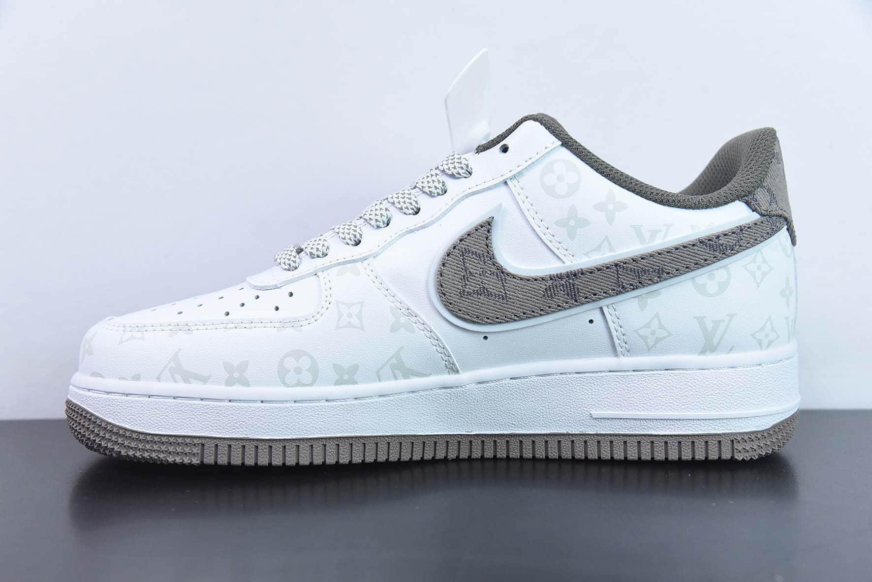 耐克NIke Air Force 1 '07 Low “LV联名暗夜精灵--深灰牛仔”空军一号低帮休闲板鞋纯原版本 货号：CV0670-300