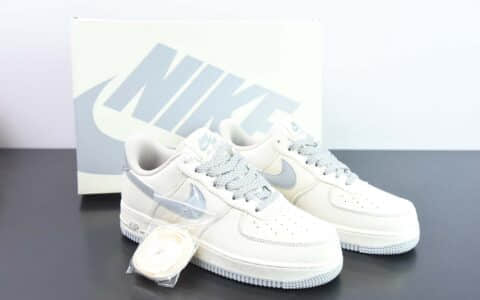 耐克Nike Air Force 1‘07 Low 米银布面空军一号低帮休闲板鞋纯原版本 货号：TQ1456-222