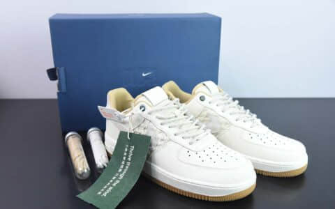 耐克Nike Air Force 1 Low竹米白小香风空军一号低帮休闲板鞋纯原版本 货号：FN0369-101