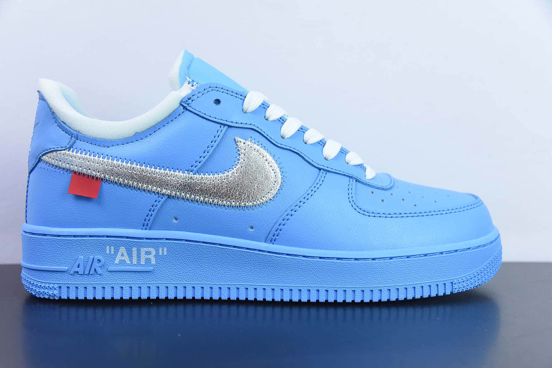 耐克Nike OW x NK AF1 MCA蓝色艺术馆联名空军一号低帮运动板鞋纯原版本 货号：CI1173-400