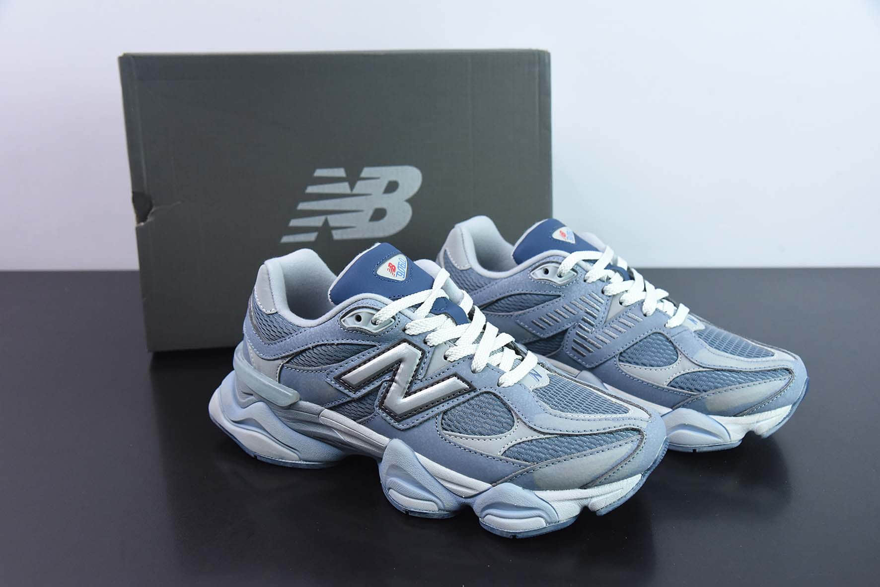 新百伦New Balance Joe Freshgoods x New BalanceNB9060 联名款灰蓝复古休闲运动慢跑鞋纯原版本 货号：U9060MD1