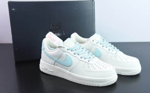 耐克Nike Air Force 1’07 LowBeige WhiteJade Green皮革米白玉绿空军一号经典低帮百搭休闲运动板鞋纯原版本 货号：CQ5059-226