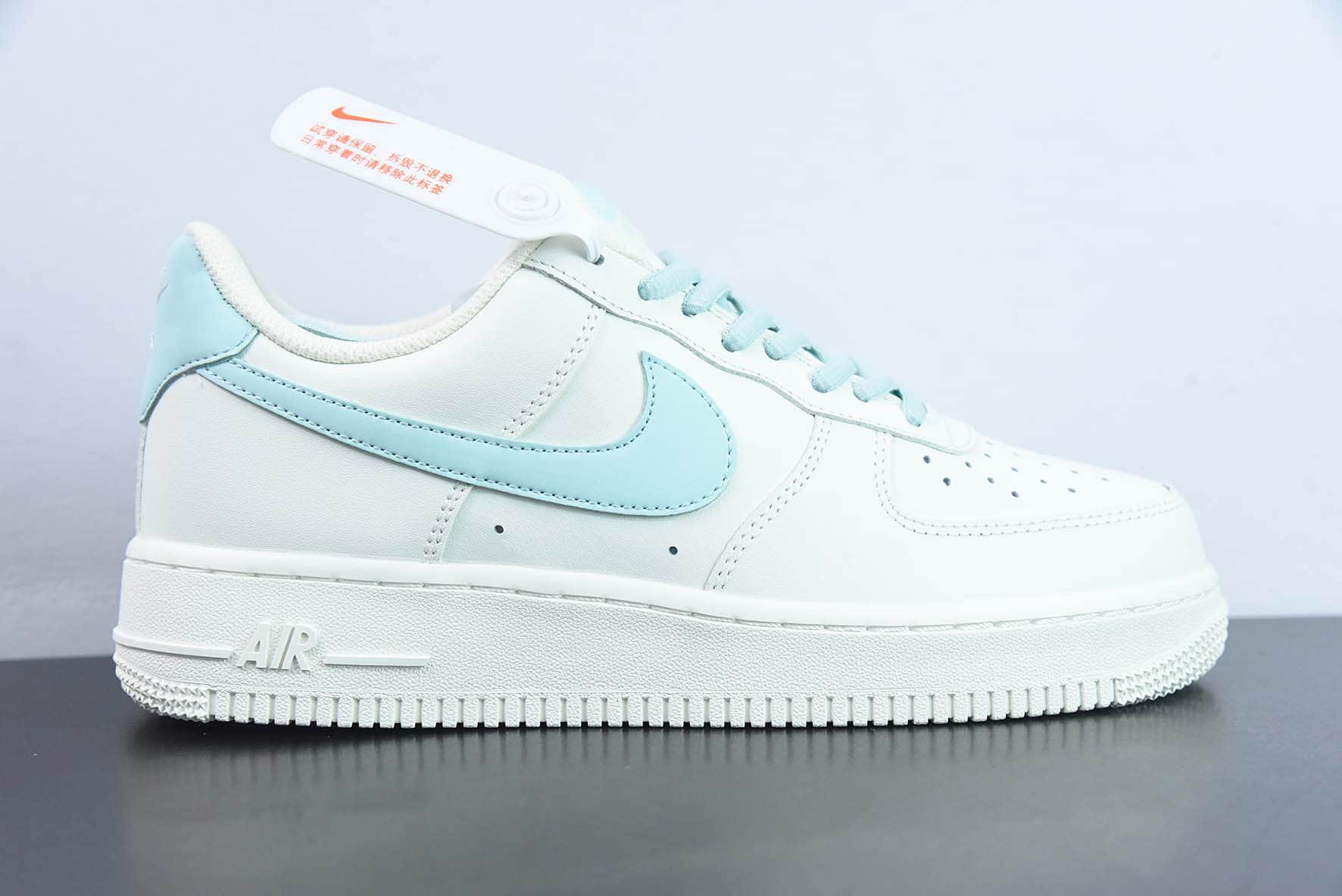 耐克Nike Air Force 1’07 LowBeige WhiteJade Green皮革米白玉绿空军一号经典低帮百搭休闲运动板鞋纯原版本 货号：CQ5059-226