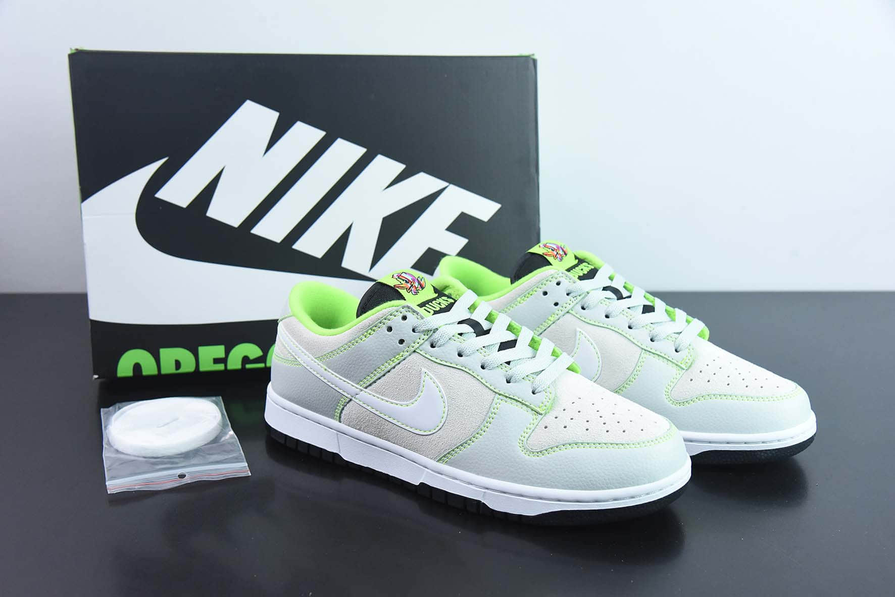 耐克Nike Dunk Low Oregon Ducks 俄勒冈鸭队主题配色SB低帮休闲滑板鞋纯原版本 货号：FQ7260-001