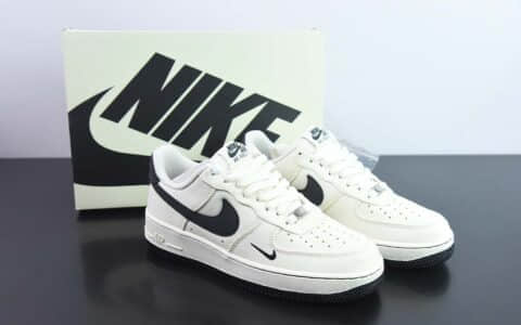 耐克Nike Air Force 1 AF1黑白小勾帆布空军一号低帮休闲板鞋纯原版本 货号：ME0112-511