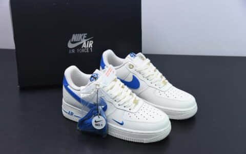 耐克NIke Air Force 1 '07 Low “40周年纪念款米白天蓝”空军一号低帮休闲板鞋纯原版本 货号：DQ7658-103