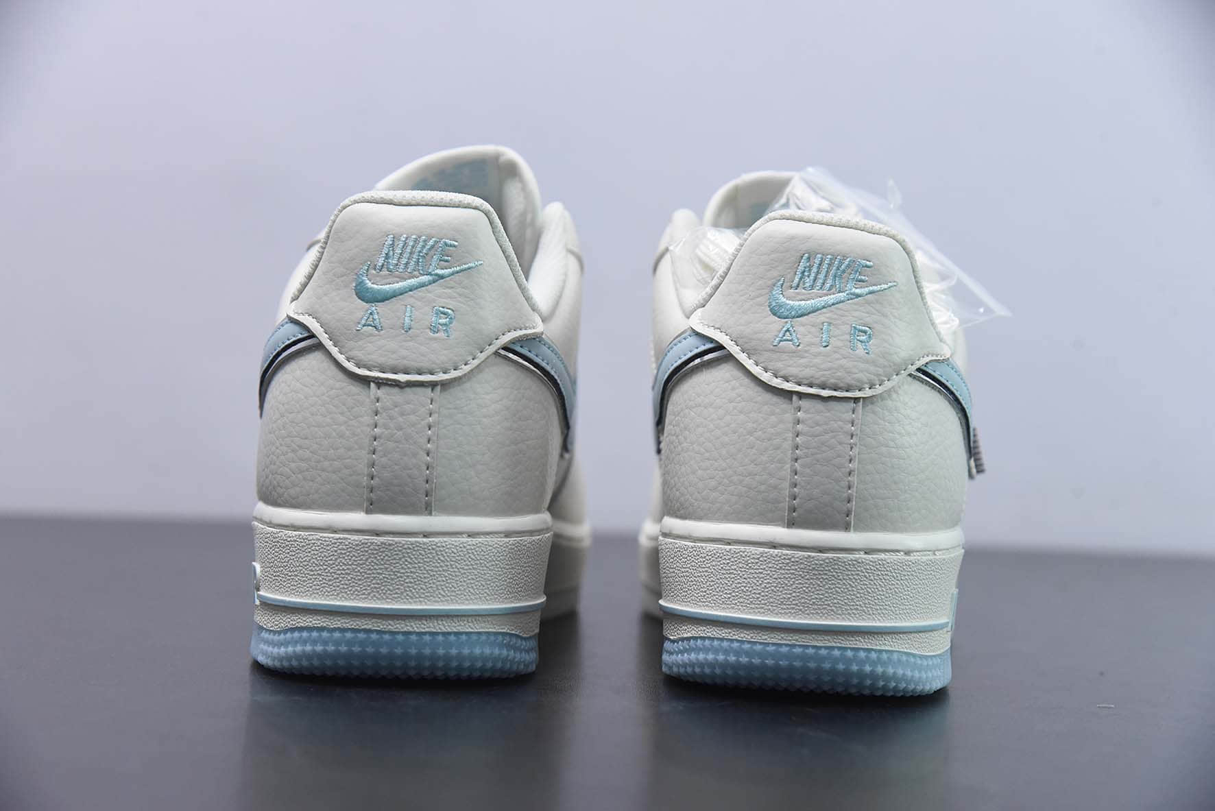 耐克Nike Air Force 1 Low '07 天蓝小勾满天星低帮空军一号休闲板鞋纯原版本 货号：JJ0253-008