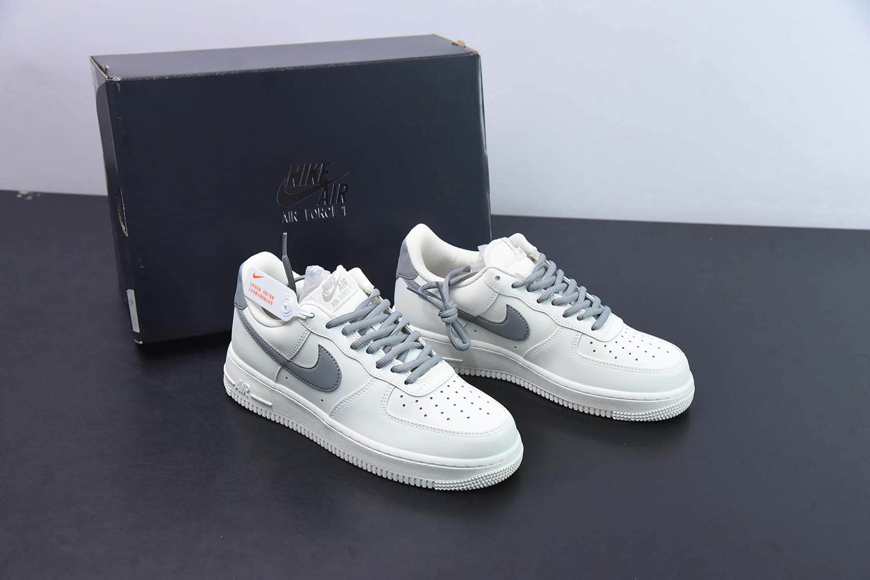 耐克Nike Air Force 1 Low '07 米白灰低帮空军一号休闲板鞋纯原版本 货号：CQ5059-222