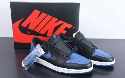 乔丹Air Jordan 1 Retro Low AJ1黑蓝低帮复古文化篮球鞋纯原版本 货号：CZ0775-041