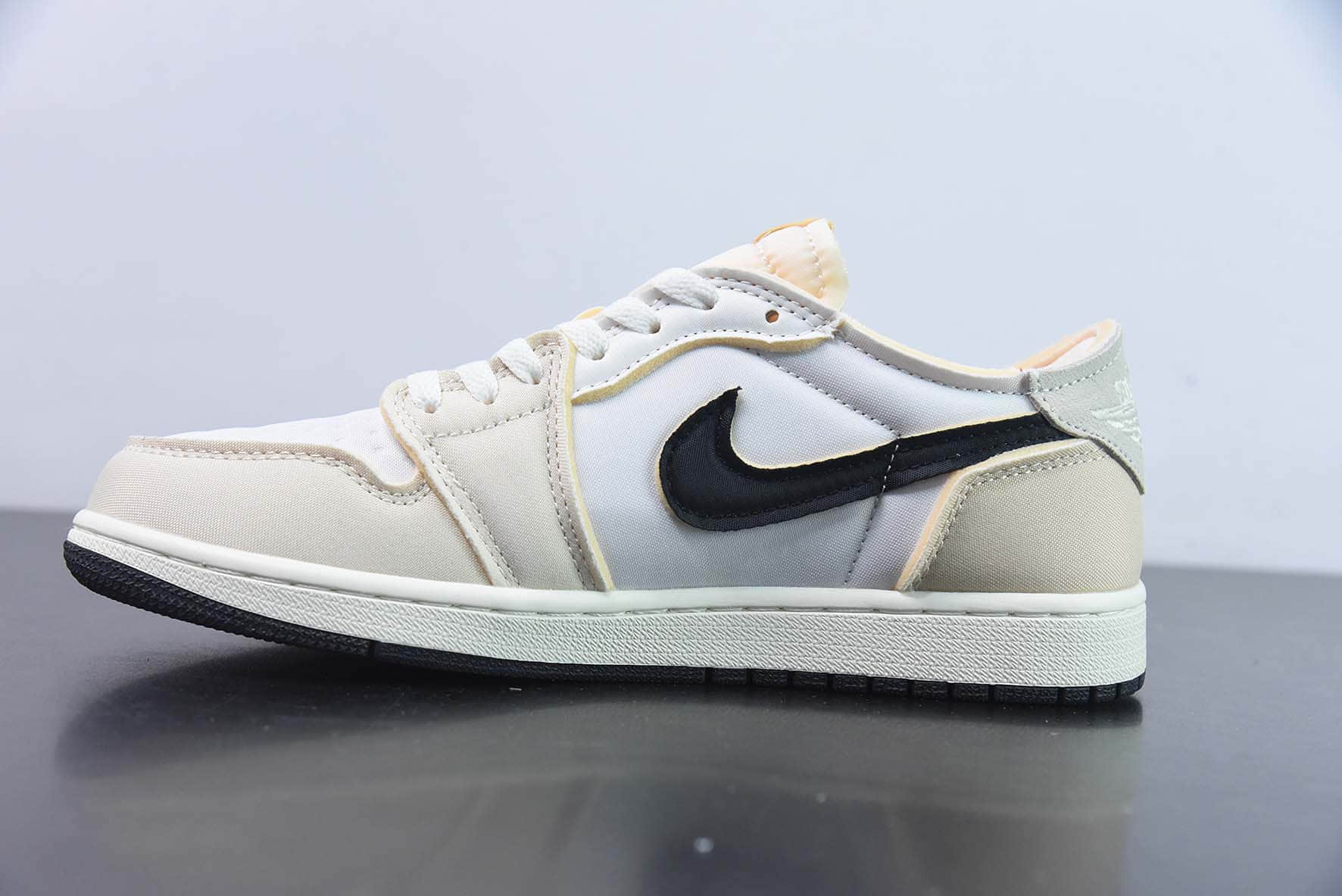 乔丹Air Jordan 1 Low OG EX”Coconut Milk“AJ1解构椰奶白拼接低帮经典复古文化休闲运动篮球鞋纯原版本 货号：DV0982-100