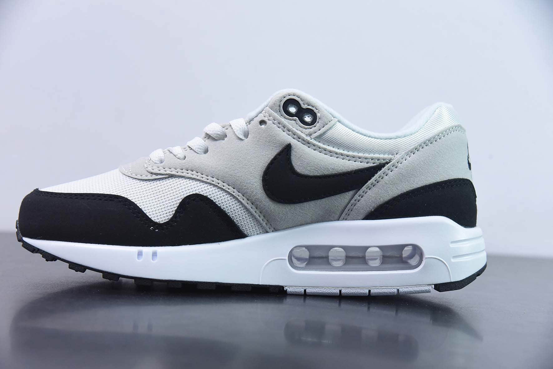 耐克Nike Air Max 1 ’86”WhiteBlack“86初代白黑浅灰系列复古气垫百搭休闲运动慢跑鞋纯原版本 货号：DV1403-110