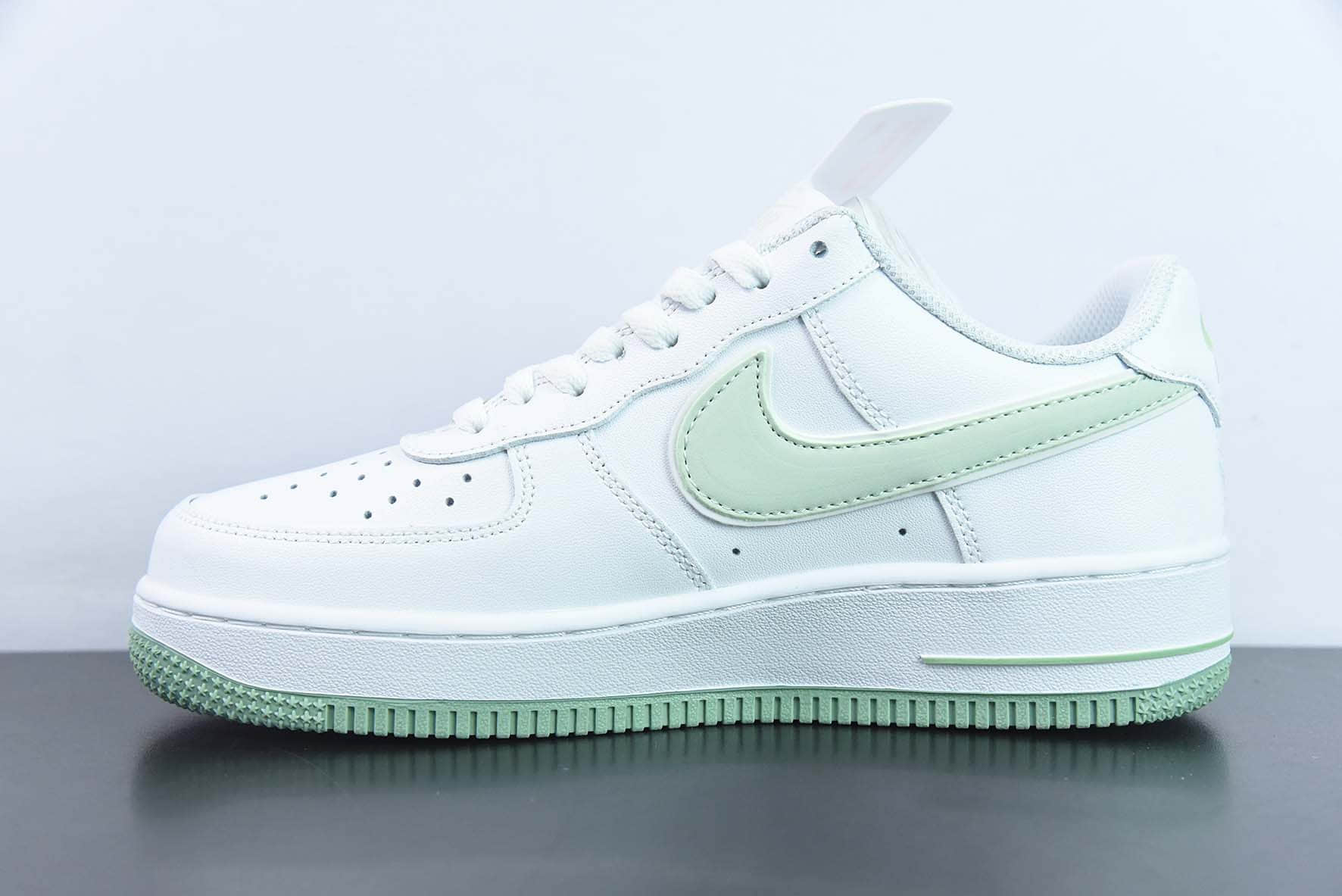 耐克Nike Air Force 1‘07 Low ”Swoosh“ 草绿小勾空军一号低帮休闲板鞋纯原版本 货号：CV5696-968