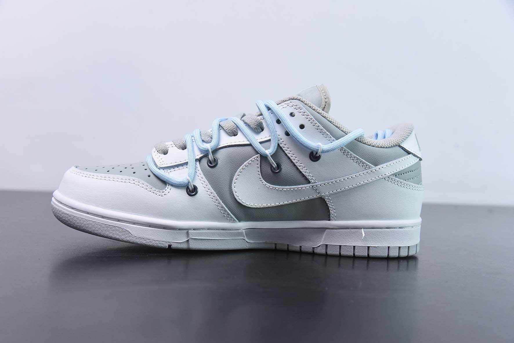 耐克Nike Dunk Low SB解构绑带白灰电玩低帮休闲滑板鞋纯原版本 货号：DJ6188-003