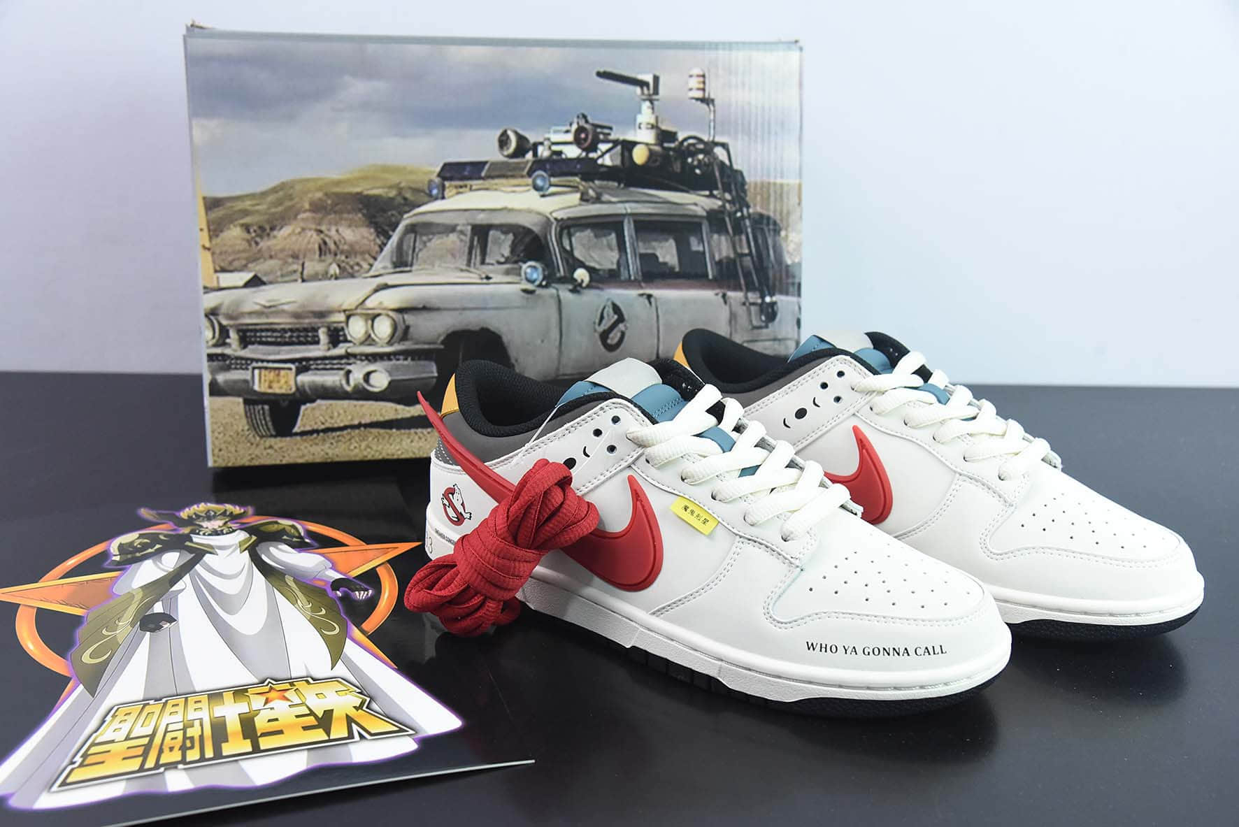 耐克Nike SB Dunk LowGhostbusters米白黄红捉鬼敢死队扣篮系列低帮休闲运动滑板板鞋纯原版本 货号：ZD2356-158 