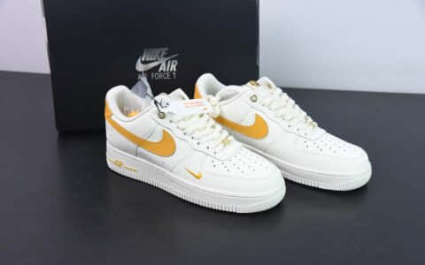 耐克NIke Air Force 1 '07 Low “40周年纪念款米白金空军一号低帮休闲板鞋纯原版本 货号：DQ7658-105