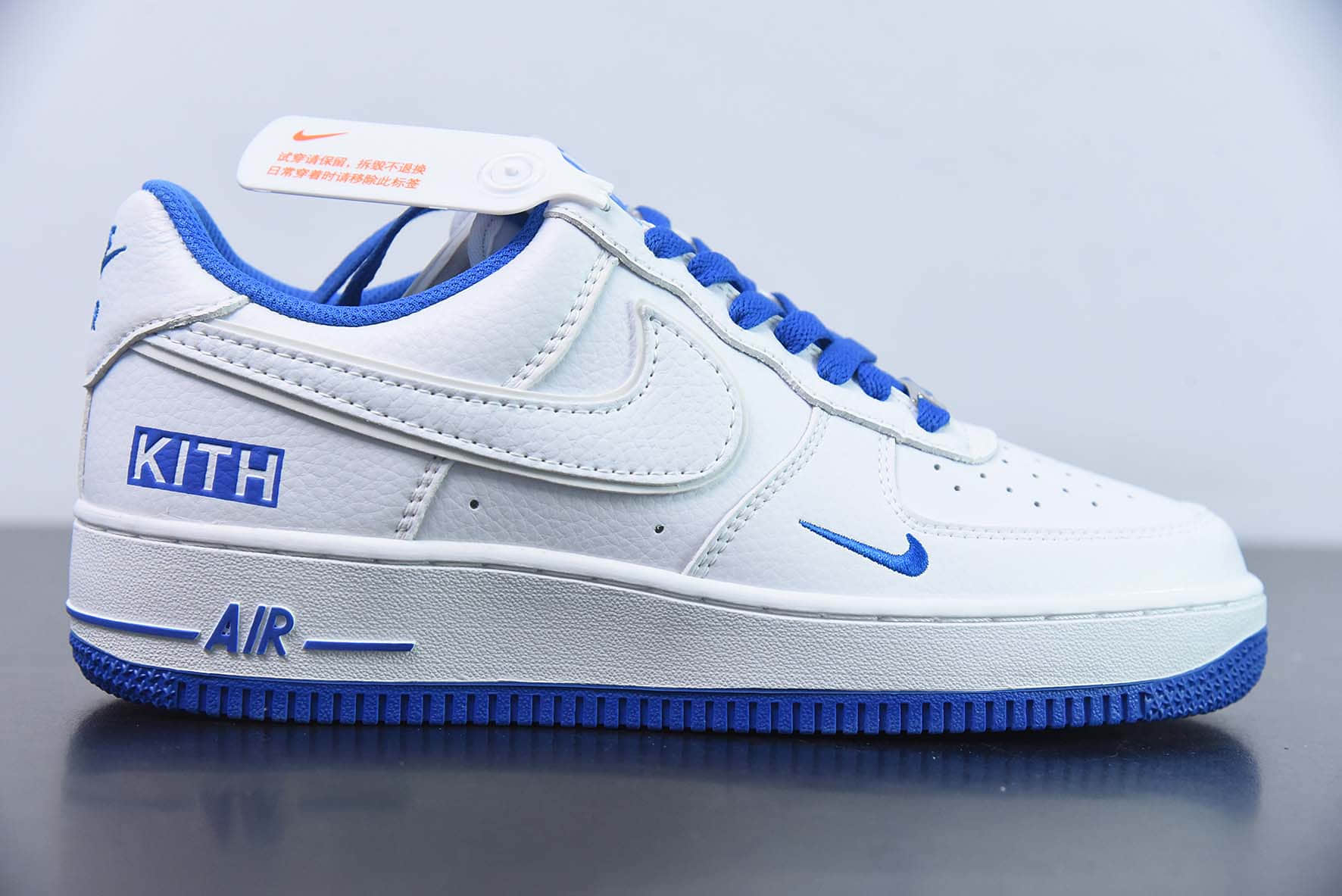 耐克Nike Kith x Nk Air Force 1‘07 Low 联名白宝蓝空军一号低帮休闲板鞋纯原版本 货号：KT1659-005