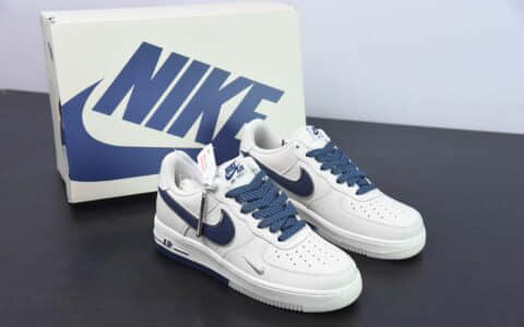 耐克Nike Air Force 1‘07 Low 米深蓝满天星空军一号低帮休闲板鞋纯原版本 货号：JJ0253-003