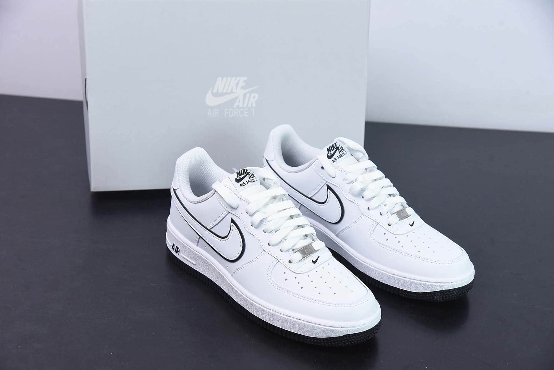 耐克Nike Air Force 1 Low 白黑空军一号低帮运动休闲板鞋纯原版本 货号：DV0788-103