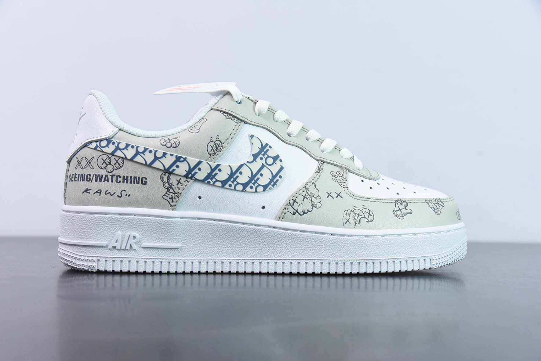 耐克Nike Air Force 1 '07 Low 迪奥联名灰白空军一号低帮休闲板鞋纯原版本 货号：CW2288-001