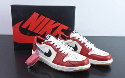 乔丹Air Jordan 1 Low OG Bleached Coral AJ1黑白红低帮复古运动鞋纯原版本 货号：CZ0790-100