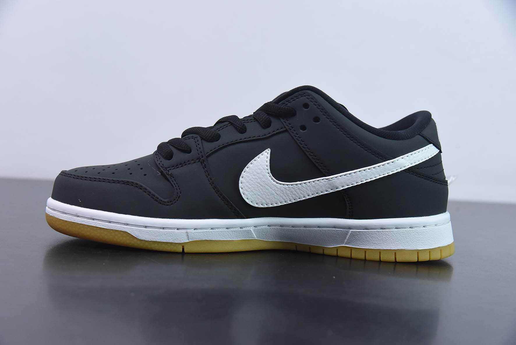 耐克Nike SB Dunk Low Pro ISO生胶黑白扣篮系列复古低帮休闲运动滑板鞋纯原版本 货号：CD2563-001 