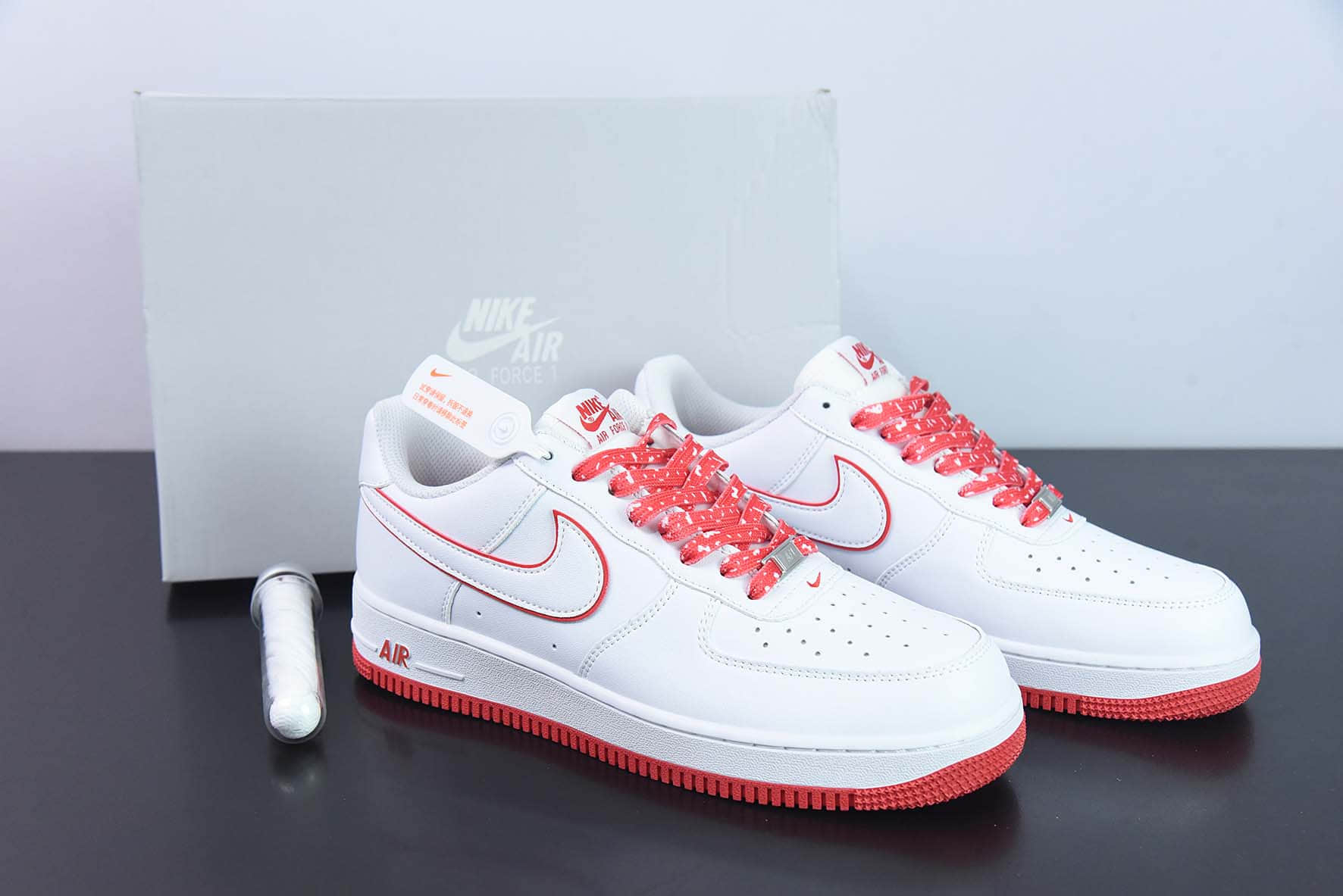 耐克Nike Air Force 1'07 Low 白红空军一号低帮休闲板鞋纯原版本 货号：DV0788-102