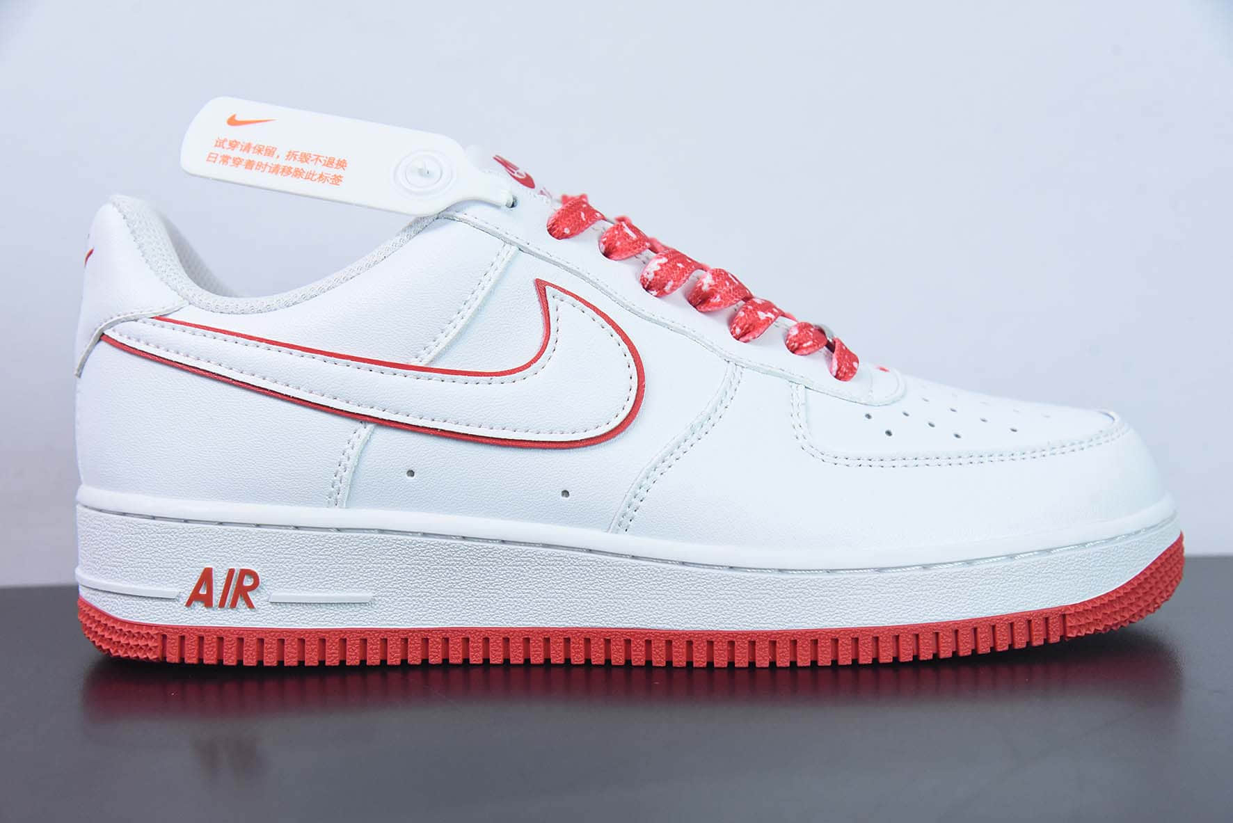 耐克Nike Air Force 1'07 Low 白红空军一号低帮休闲板鞋纯原版本 货号：DV0788-102