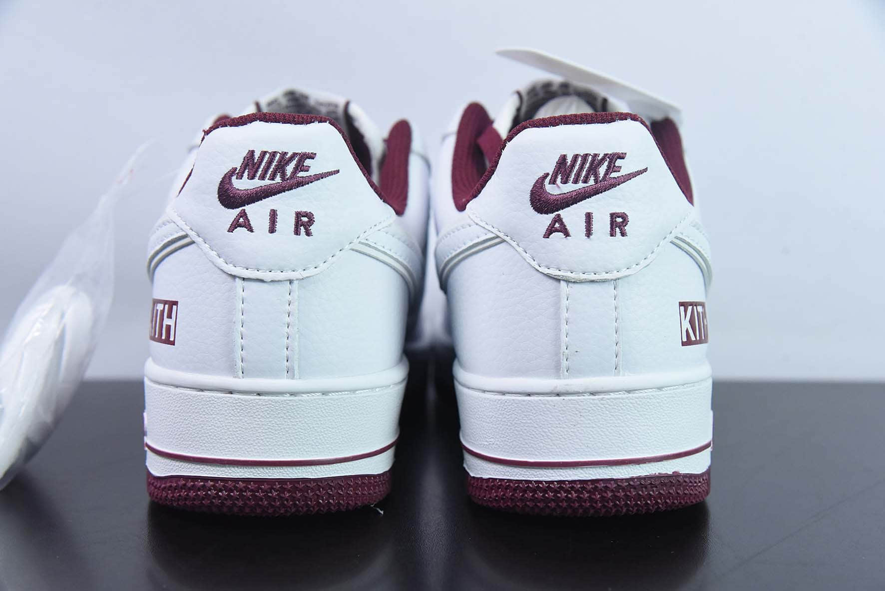 耐克Nike Air Force 1 AF1白棕 KITH字母印花空军一号低帮休闲板鞋纯原版本 货号：KT1659-006