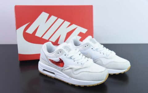 耐克Nike Air Max 1 “The Bay” MAX1羽毛勾子半掌气垫复古跑步鞋纯原版本 货号：FJ4451-100