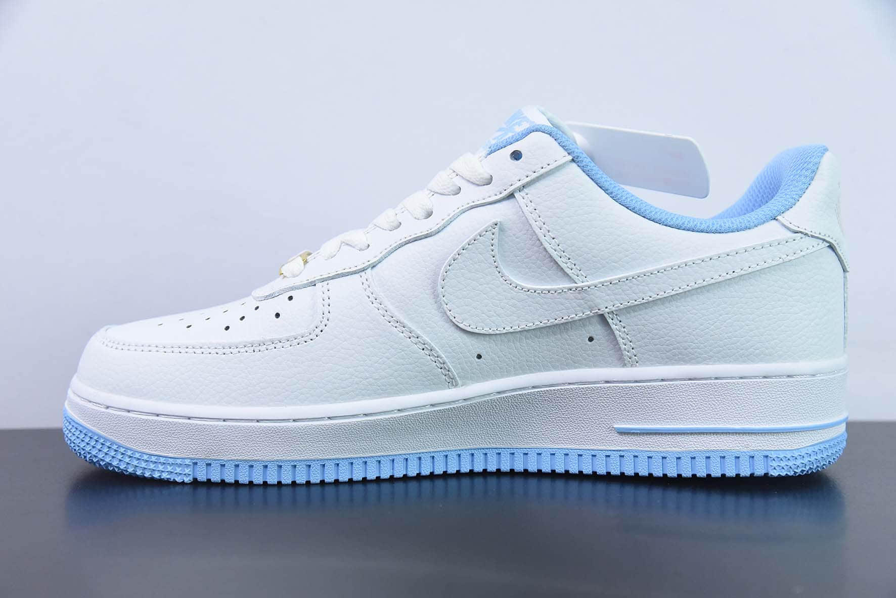 耐克Nike Air Force 1 AF1白蓝刺绣40周年纪念版空军一号低帮休闲板鞋纯原版本 货号：DD1225-003