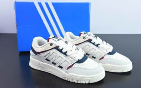 阿迪达斯Adidas Originals Drop Step XL Low 阿迪三叶草米黄蓝篮球风校园休闲运动板鞋纯原版本 货号：GW9728