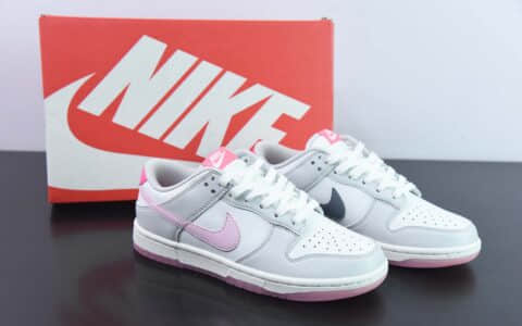 耐克NIKE SB Dunk Low Summit White & Pink Foam粉白520情人节SB低帮休闲滑板鞋纯原版本 货号：FN3451-161