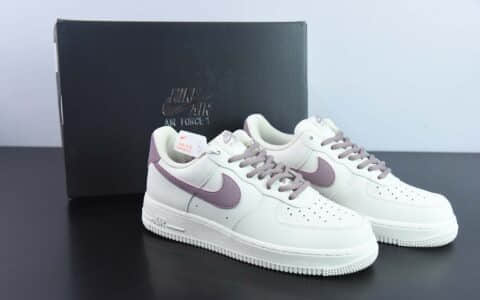 耐克Nike Air Force 1 AF1白紫空军一号低帮休闲板鞋纯原版本 货号：CQ5059-228