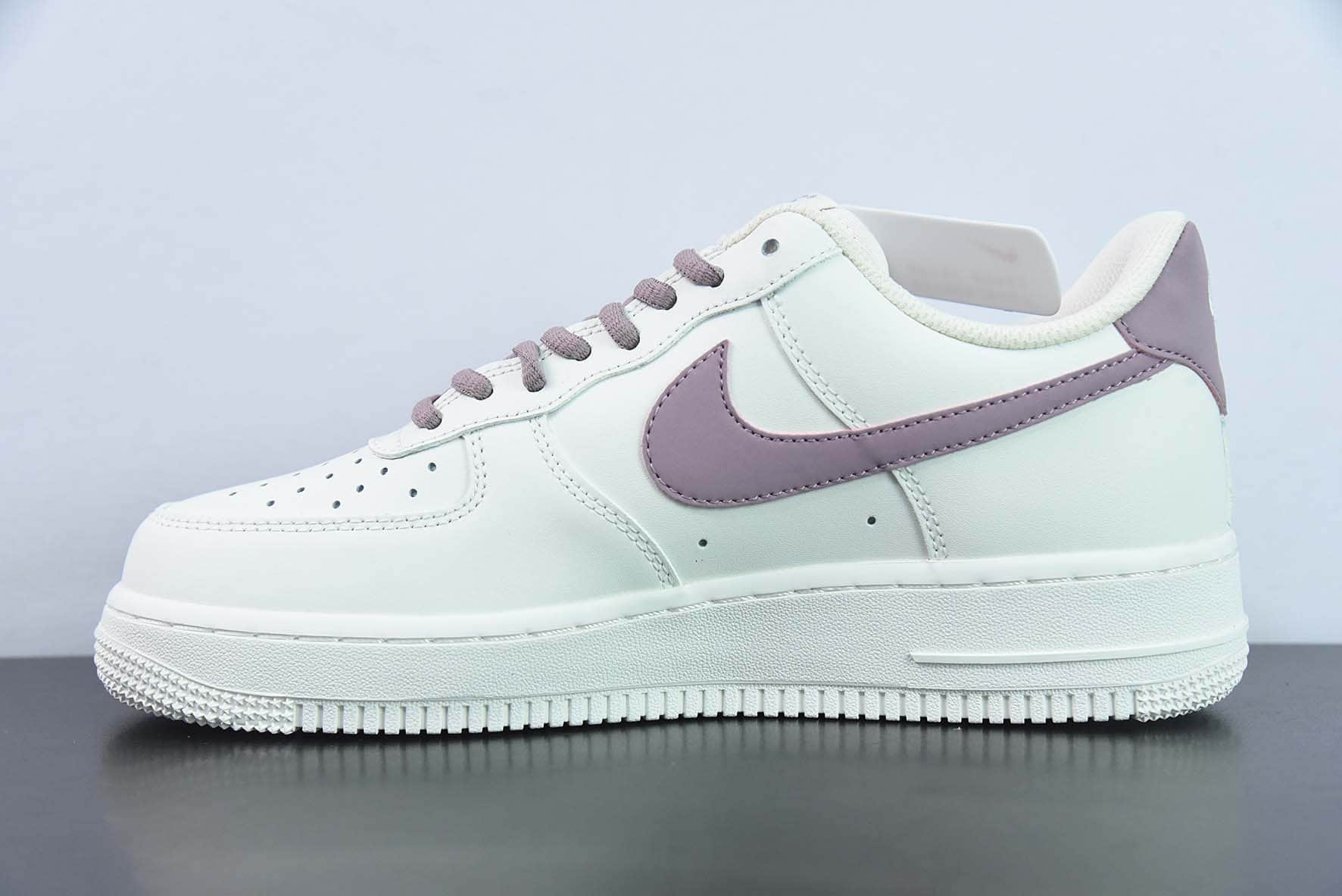 耐克Nike Air Force 1 AF1白紫空军一号低帮休闲板鞋纯原版本 货号：CQ5059-228