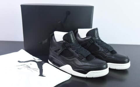 乔丹Air Jordan 4 Retro Premium  Pony Hair Black  AJ4黑白巅峰奢华黑男子复古文化篮球鞋纯原版本 货号：819139-010