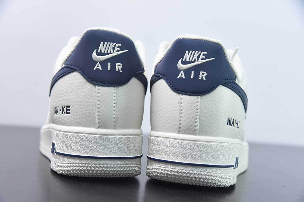 耐克Nike Air Force 1 Low “NAI-KE”中国40年米深蓝空军一号低帮休闲板鞋纯原版本 货号：NK0621-966 