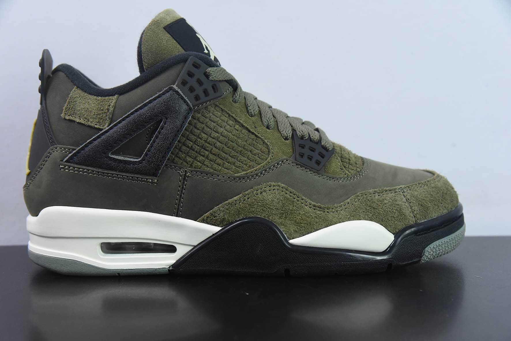 乔丹Air Jordan 4  Olive Canvas AJ4橄榄绿男子文化篮球鞋纯原版本 货号：FB9927-200