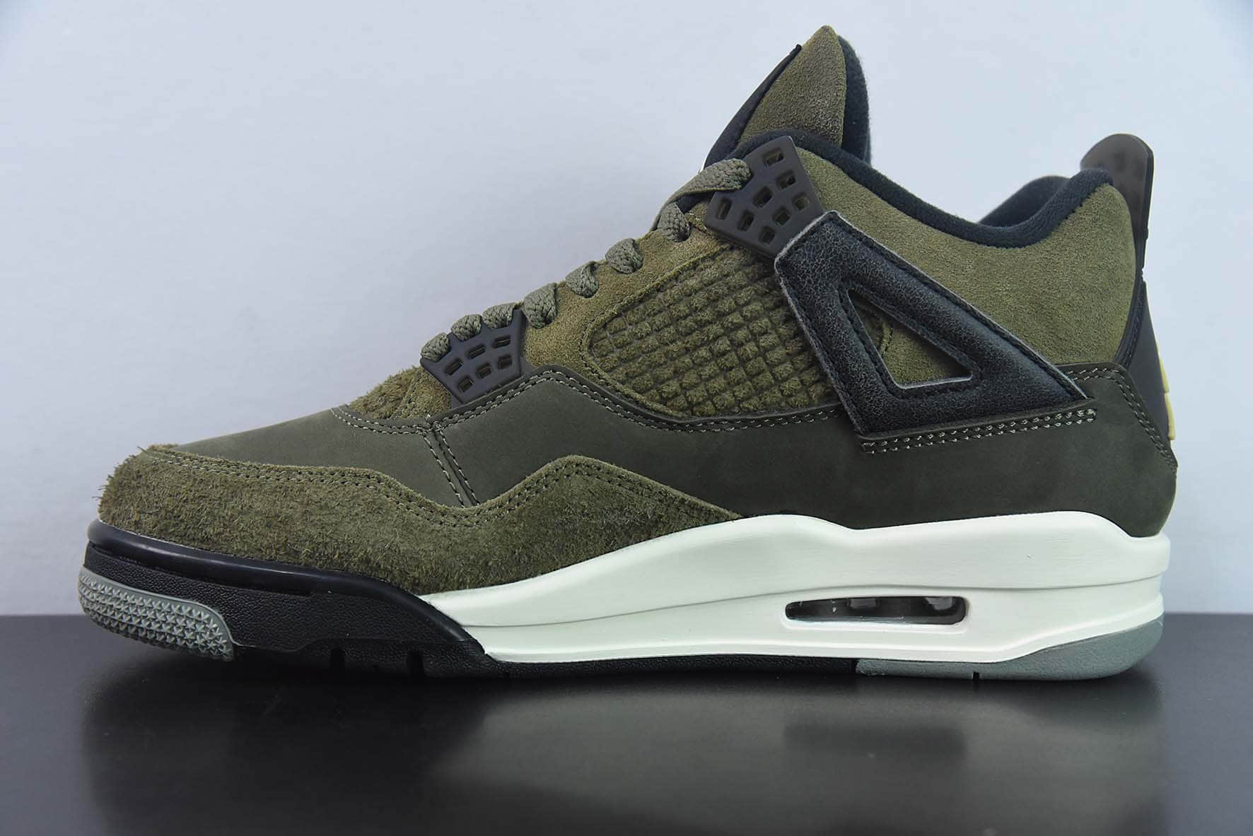 乔丹Air Jordan 4  Olive Canvas AJ4橄榄绿男子文化篮球鞋纯原版本 货号：FB9927-200