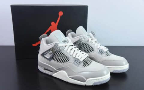 乔丹Air Jordan 4 WMNS “Frozen Moments” AJ4电镀银男子文化篮球鞋纯原版本 货号：AQ9129-001